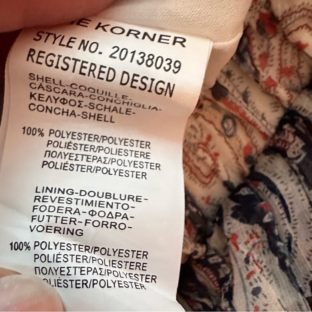 THE KORNER ~ Multi-Colored Paisley Print Ruffled Tier Pleated Skirt size 02 - Picture 6 of 8